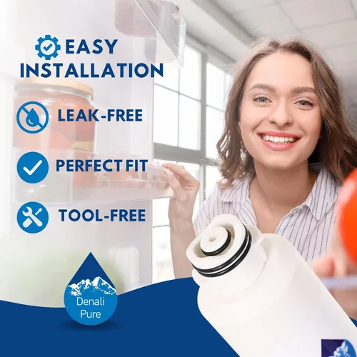 Vista 6 de Paquete de 6 filtros de agua de repuesto para refrigerador Samsung RS263TDBP, compatible con Samsung DA29-00020B, DA29-00020A, cartucho de filtro