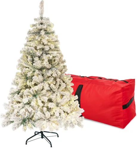 Vista 10 de Black Christmas Tree 4FT Small Halloween Tree Artificial Holiday Xmas Tree with 450 PVC Branch Tips & Foldable Metal Stand for Home, Office, Party
