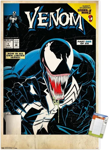 Vista 11 de Trends International Marvel Comics Venom - Póster de pared con cubierta protectora letal #1, 14.725 x 22.375 pulgadas, versión enmarcada de madera