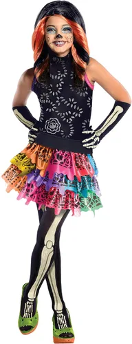 Vista 3 de Peluca de Skelita Calaveras de Monster High, Negro