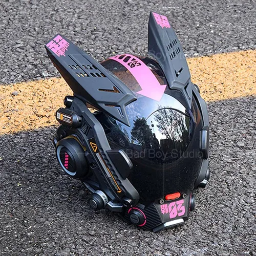 Vista 4 de Topoo Máscara punk futura, máscara táctica para cosplay, accesorios cibernéticos para hombres, mujeres, niños, niñas, Halloween, Navidad, fiesta