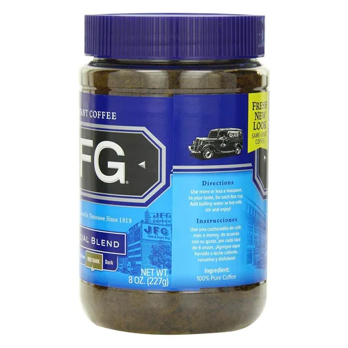 Vista 2 de JFG Café instantáneo de mezcla especial, tarro de 8 onzas (paquete de 6)