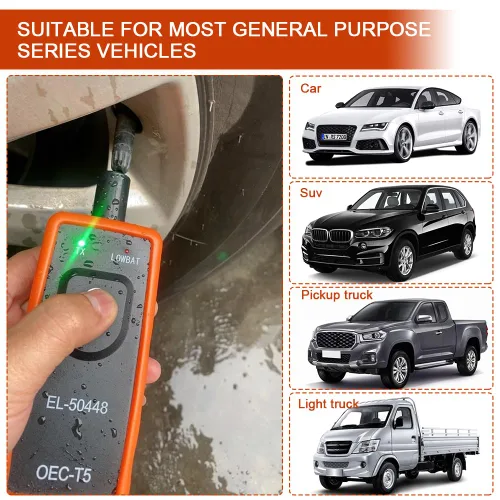Vista 6 de TPMS Herramienta de reaprendizaje para sensor de neumáticos de automóvil, EL-50448 Herramienta de reinicio de activación del sensor de presión