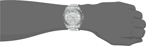 Vista 2 de Michael Kors relojes Brecken Reloj cronógrafo de acero inoxidable, talla única , Plateado