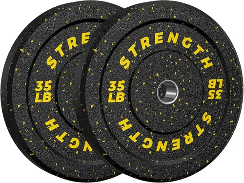 Vista 9 de XDDIAS Placas de parachoques de 2 pulgadas, juego de discos de peso olímpicos de goma para entrenamiento de fuerza en el gimnasio en casa, 20-260