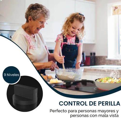 Vista 6 de Karinear 110v Cocina eléctrica 2 quemadores, 12" estufa eléctrica Top Plug Perilla Conrtol 2 Quemador 110V