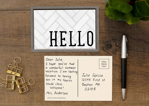 Vista 3 de Teacher Created Resources Postales modernas de Hello Farmhouse