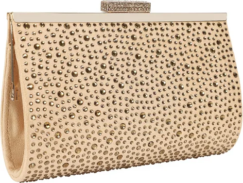 Vista 2 de DEXMAY Crystal Clutch Purse for Women Rhinestone Frame Clutch Handbag for Party