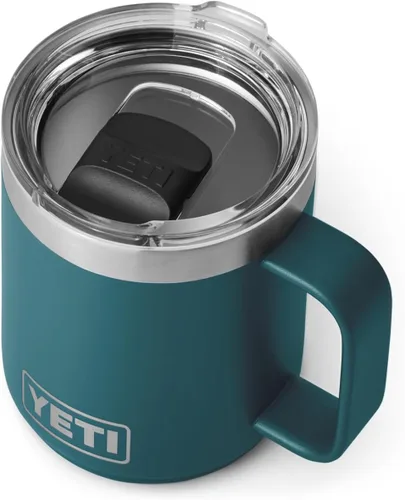 Vista 10 de YETI Rambler - Taza apilable de 10 onzas, aislada al vacío, acero inoxidable con tapa MagSlider, acero inoxidable