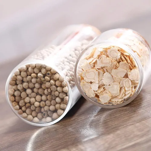 Vista 4 de Danmu Mini botellas de vidrio de 1.7 fl oz, frascos pequeños con tapones de corcho de madera, botellas de mensaje para recuerdos de boda, recuerdos