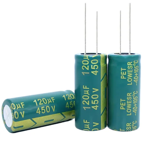 Vista 13 de 20 condensadores electrolíticos de 4.7 UF/450 V, condensadores electrolíticos de aluminio de alta frecuencia para refrigerador, TV, monitor LCD