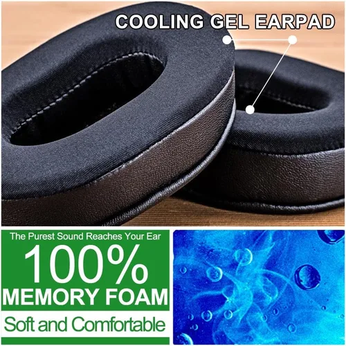 Vista 7 de Arctis Pro - Almohadillas de gel refrescante compatibles con Arctis Pro Wireless, Arctis 7, Arctis5, Arctis3, Arctis1, Arctis 9X, cojín híbrido