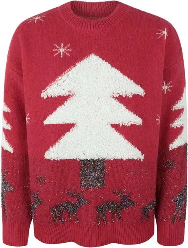 Vista 7 de Ugly Christmas Sweater for Women Vintage Chunky Reindeer Knitted Sweaters Elegant Retro Pullover Printed Fall Clothing