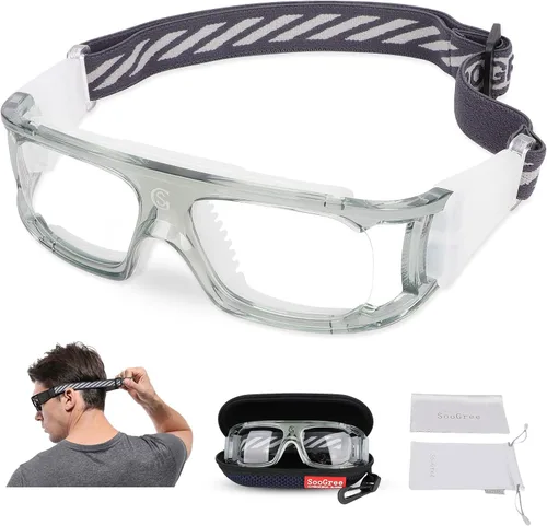 Vista 9 de SooGree Gafas deportivas de baloncesto, gafas protectoras para hombres, gafas de seguridad
