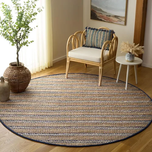 Vista 24 de SAFAVIEH Natural Fiber Collection NFB655Z - Alfombra de pasillo de 2 pies 3 pulgadas x 8 pies, color negro y natural, hecha a mano de yute a rayas