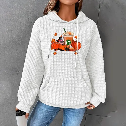 Vista 152 de SHAOBGE Sudaderas con capucha de gran tamaño para mujer, sudaderas con capucha para entrenamiento, suéteres casuales y cómodos trajes de moda