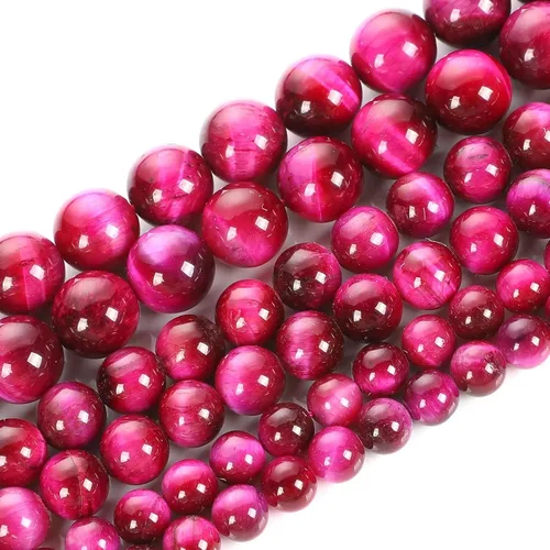 Vista 5 de Zenkeeper 116 piezas cuentas de piedra de sangre africana para hacer joyería 6 MM cuentas sueltas de piedras preciosas de sangre africana