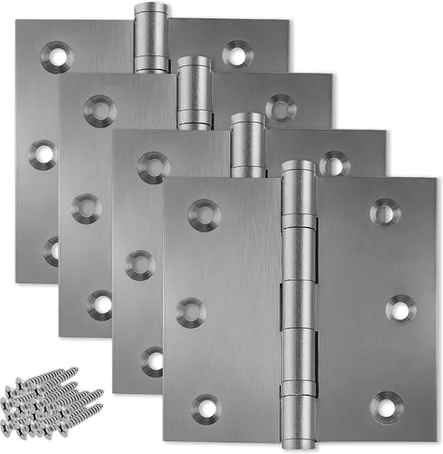 Vista 16 de Solid Brass Door Hinge Heavy Duty Ball Bearing 3.5 x 3.5 Inch - Set of 2 Hinges (Antique Brass)