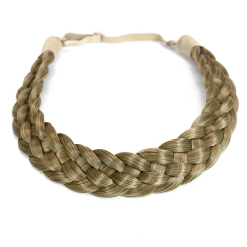 Vista 24 de Diadema de pelo sintético de 5 hebras trenzadas, clásicas, gruesas, anchas, trenzadas, elásticas, multicolor, accesorios de belleza para el cabello