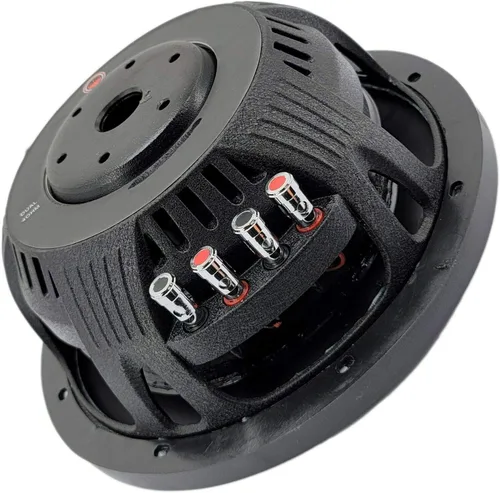 Vista 5 de Gravity Warzone WZ12D4 12 pulgadas 1500 vatios Max Power Elite Audio Subwoofer poco profundo 4 Ohm DVC - Bobina de voz dual estéreo grado