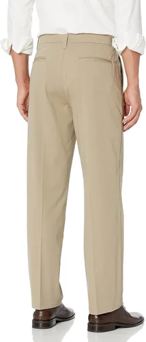 Vista 2 de J.M. Haggar Pantalón chino elástico cómodo de lujo para hombre