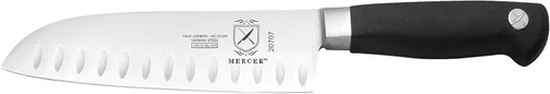 Vista 6 de Mercer Culinary Genesis - Juego de cuchillos forjados de 10 piezas con estuche, acero/negro