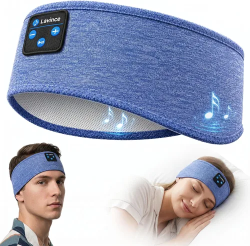 Vista 13 de Auriculares para dormir Bluetooth 5.4, diadema para dormir Malva