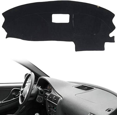 Vista 10 de AUQDD Funda de Cubierta de Tablero Compatible con 2004 2005 2006 2007 2008 2009 2010 Toyota Sienna, Alfombra de Tablero de Franela Negra Negro