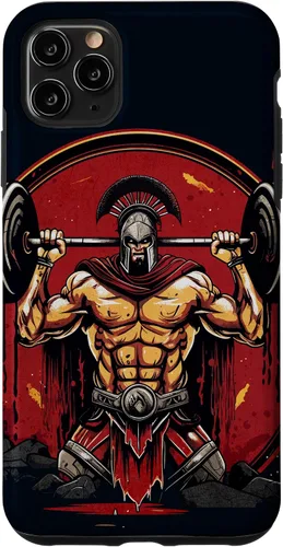 Vista 13 de Spartan - Funda para iPhone 17 con levantamiento de pesas, motivación para el gimnasio