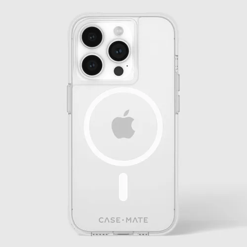 Vista 9 de Case-Mate Funda resistente para iPhone 15 Pro, transparente [protección contra caídas de 12 pies] [compatible con MagSafe] Funda magnética