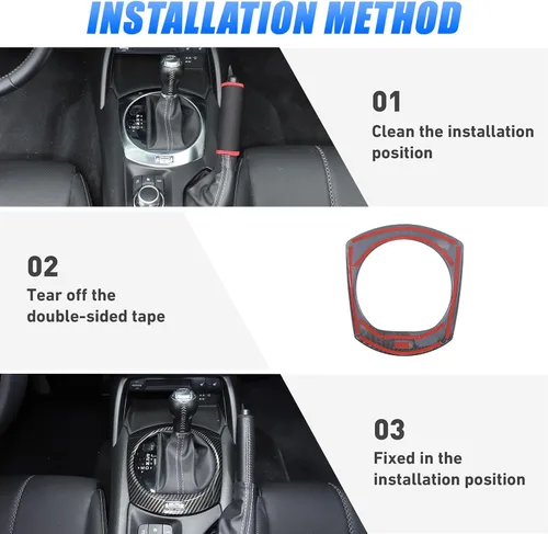 Vista 7 de Adhesivo para marco de cambio de marcha interior de automóvil para Mazda MX-5 ND 2015-2026 Cubierta de panel de consola central, accesorios