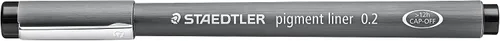 Vista 5 de Staedtler Delineador de pigmentos, pluma fina para dibujo, dibujo, diario, 0.039 in, negro, 308 10-9