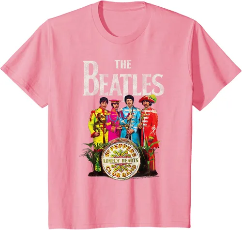 Vista 37 de The Beatles Sgt. Pepper's Lonely Hearts Camiseta de manga corta Negro