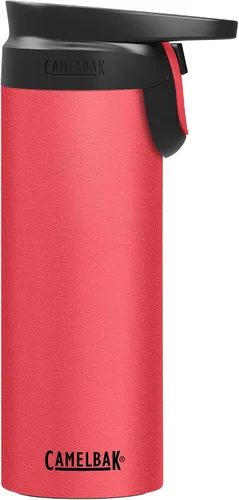 Vista 24 de CamelBak Forge Flow - Taza de viaje aislada de acero inoxidable, color negro, 16 onzas