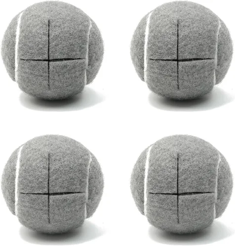 Vista 7 de Precut Tennis Balls for Walkers 4 PCS Walker Tennis Ball for Furniture Legs and Floor Protection Heavy Duty Long Lasting Felt Pad Glide,Fit Most