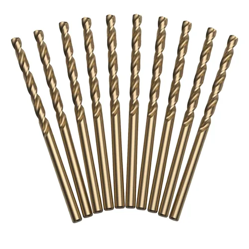 Vista 9 de LU&MN Broca helicoidal M35 de 1/2 pulgada de longitud de cobalto HSS Jobber con vástago recto, resistente, paquete de 5 unidades, perforación