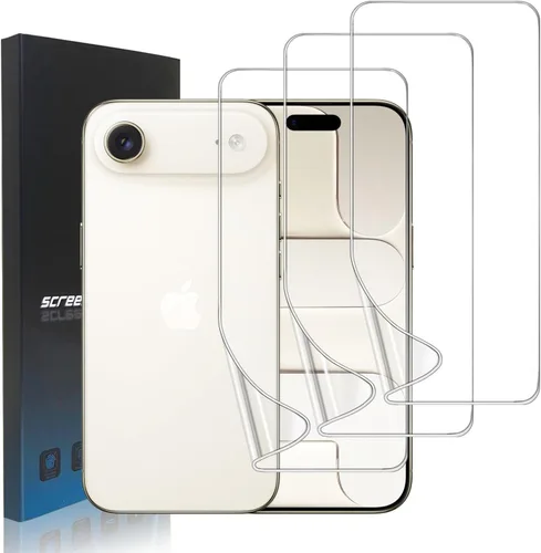 Vista 19 de Paquete de 3 protectores de pantalla de película de hidrogel para iPhone 13/iPhone 13 Pro, protector de pantalla de TPU suave HD para iPhone 13/13