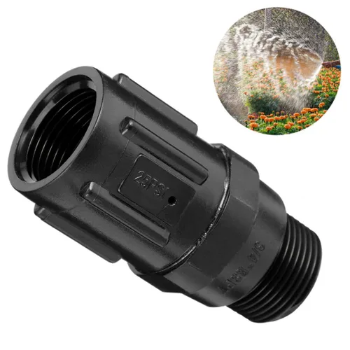 Vista 6 de Regulador de presión de riego por goteo Reguladores de presión Sistema de riego por goteo 30PSI Reductor de presión Válvula de bajo flujo