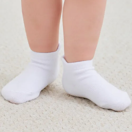 Vista 5 de Zaples - Calcetines altos hasta el tobillo para bebé con base antideslizante, unisex