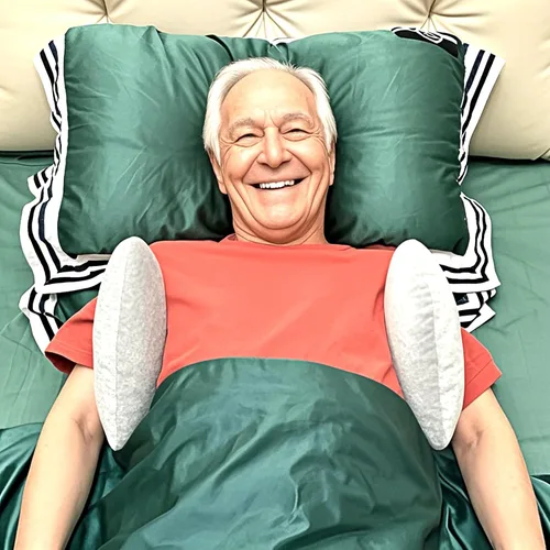 Vista 3 de Almohada axilar, almohada para axilas, 2 unidades, utilizada para reposo en cama a largo plazo para mantener la sequedad axilar, ventilación