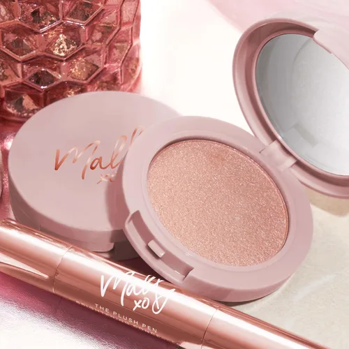 Vista 6 de Mally Beauty Positive Radiance Skin Perfecting Highlighter, fórmula luminosa en polvo líquido, rosa perlado