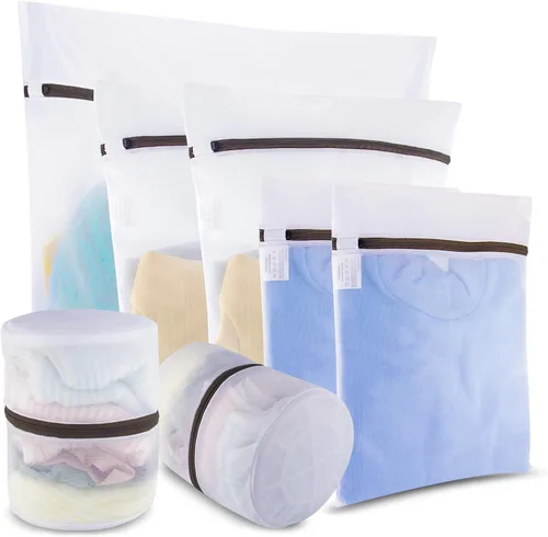 Vista 14 de GOGOODA - 3 bolsas de malla para lavandería, bolsas para lavado de prendas delicadas, lencería, medias