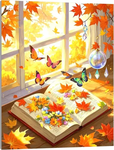 Vista 9 de TINDAY Kit de pintura al óleo por números para adultos, pintura de colibrí por números para adultos, principiantes, pintura en lienzo por números