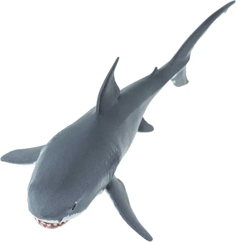 Vista 6 de Safari Ltd. Gran figura de tiburón blanco – Figura de modelo realista de 6.25 pulgadas – Juguete educativo para niños, niñas y niños a partir de 3