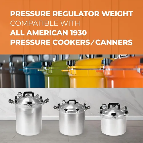 Vista 2 de Tubo de ventilación para regulador de presión de reemplazo de peso para todos los estadounidenses 21.5qt, 30qt, 41qt olla a presión/lata, piezas