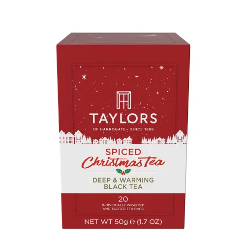 Vista 13 de Taylors of Harrogate Classic Chai, té negro, bolsas envueltas individualmente, 20 unidades (paquete de 1), especiado, aromático y cálido