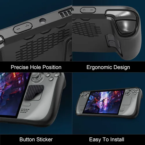 Vista 3 de Tangaroa Steam Deck Case with Kickstand Steamdeck Case Accessories, Adjustable Protective Case for Steam Deck Protector, TPU Soft Cover
