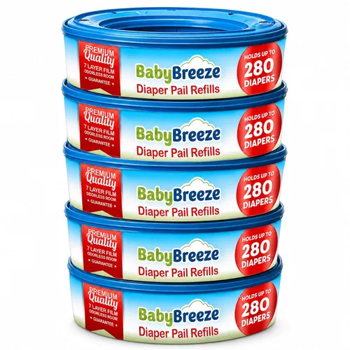 Vista 12 de BabyBreeze Bolsas de repuesto para pañales compatibles con Playtex Diaper Genie Pails bolsas de basura absorbentes de olores, 840