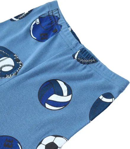 Vista 5 de Pijamas de algodón de 4 piezas para niños, conjunto de pijamas de Navidad y Halloween para niños
