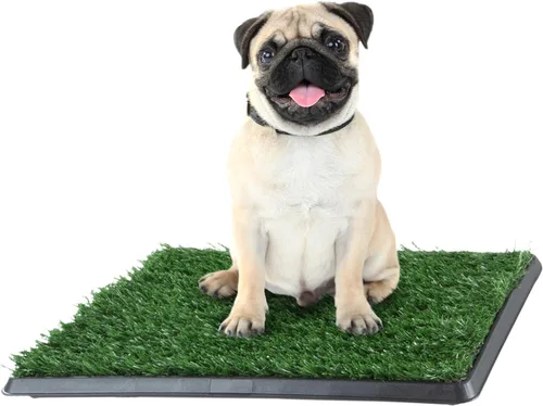 Vista 18 de Almohadilla de Césped Artificial para Orina de Cachorros para Perros y Mascotas Pequeñas - Almohadillas de Césped Reutilizables de 4 Capas de 16x20